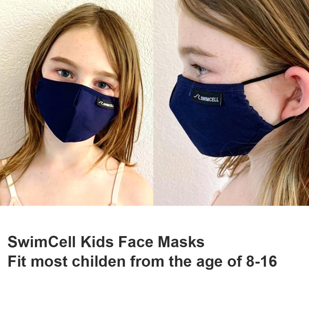 best kids cotton face mask 3 layers swimcell
