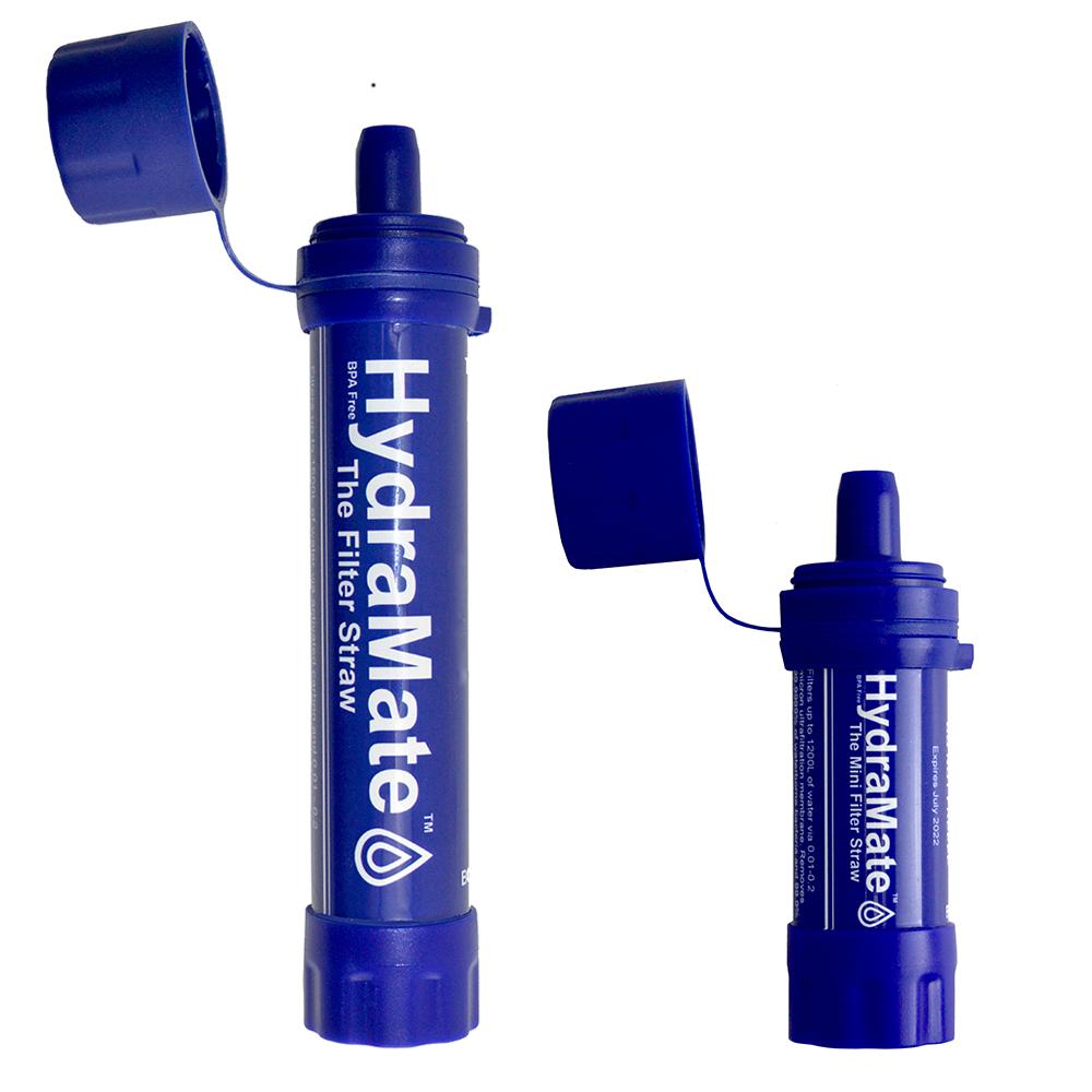 HydraMate Water Filter Straw With carbon and mini