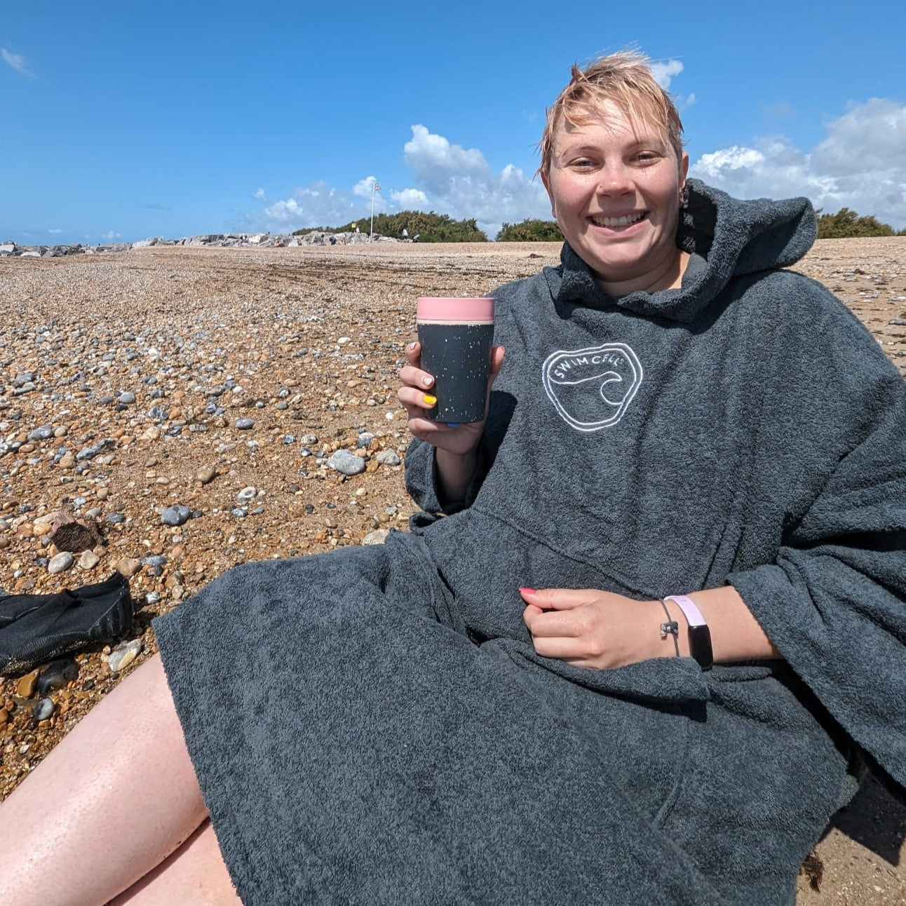 SwimCell Towelling Changing Robe Beach