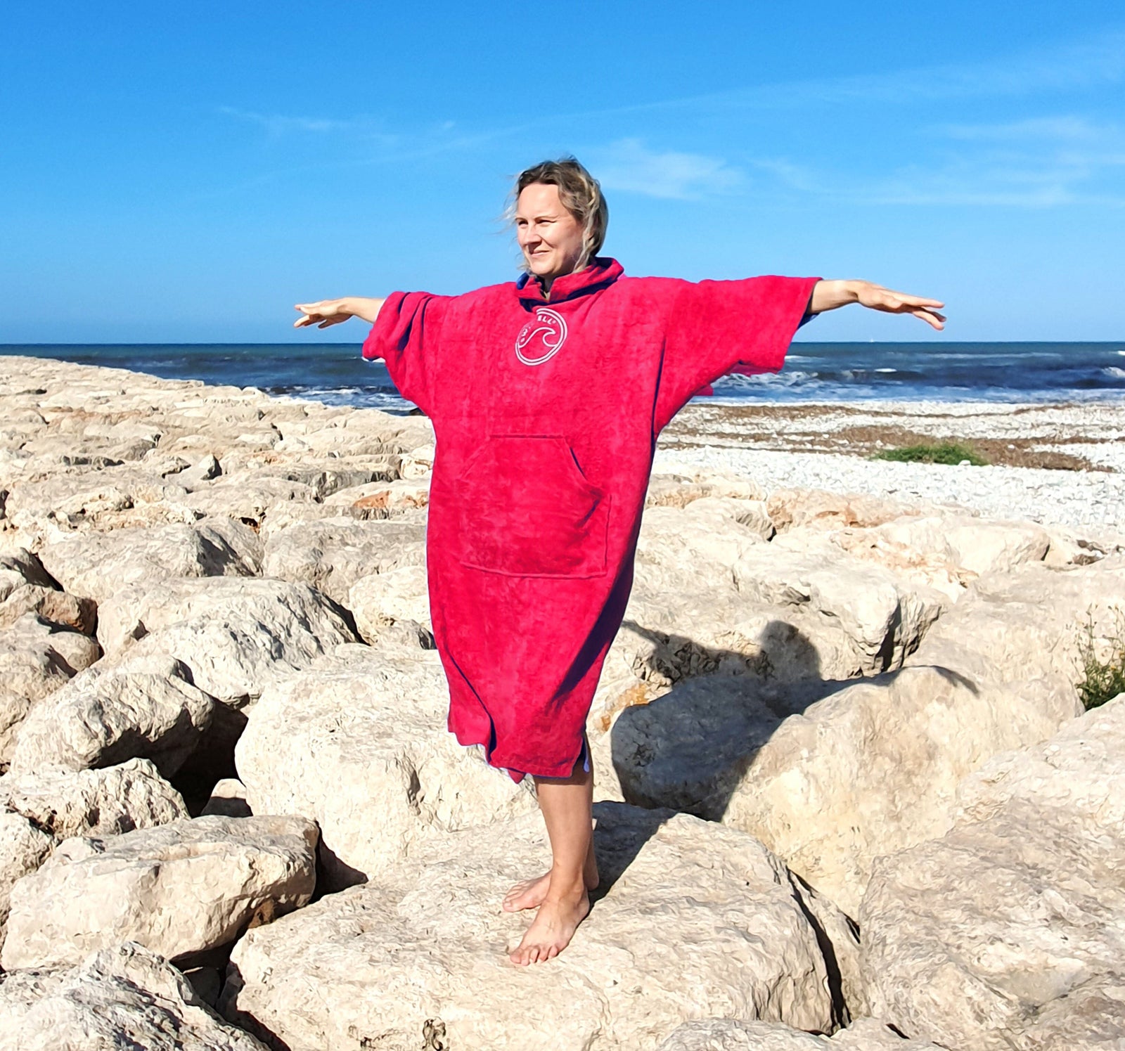 SwimCell Hot Pink Towel Changing Robe