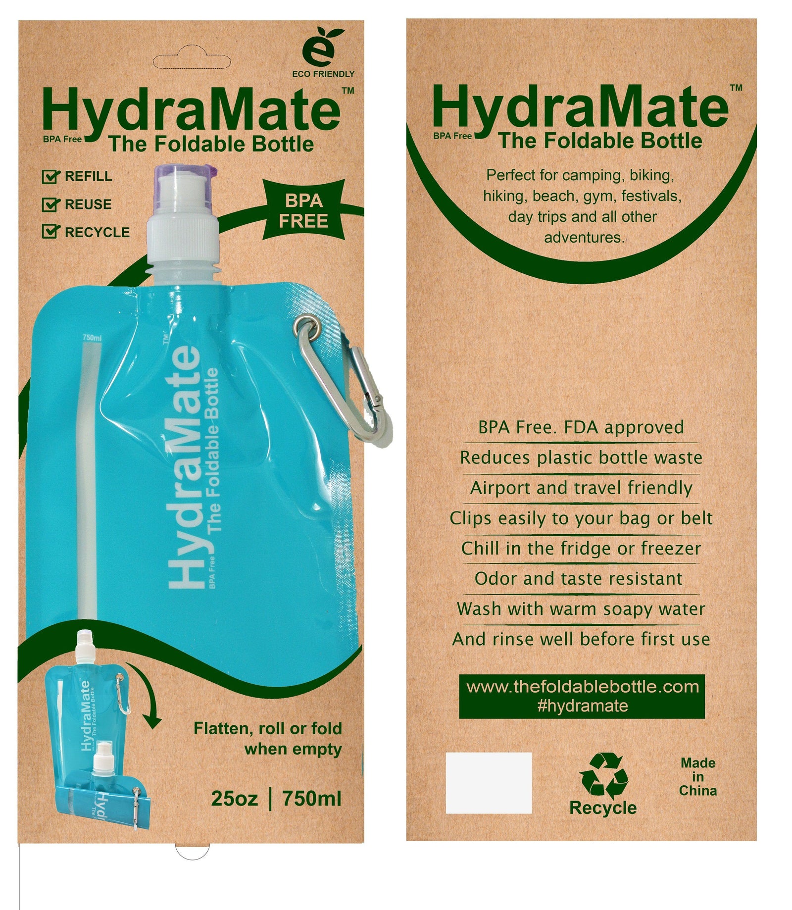 HydraMate Foldable Bottle For Summer Picnics