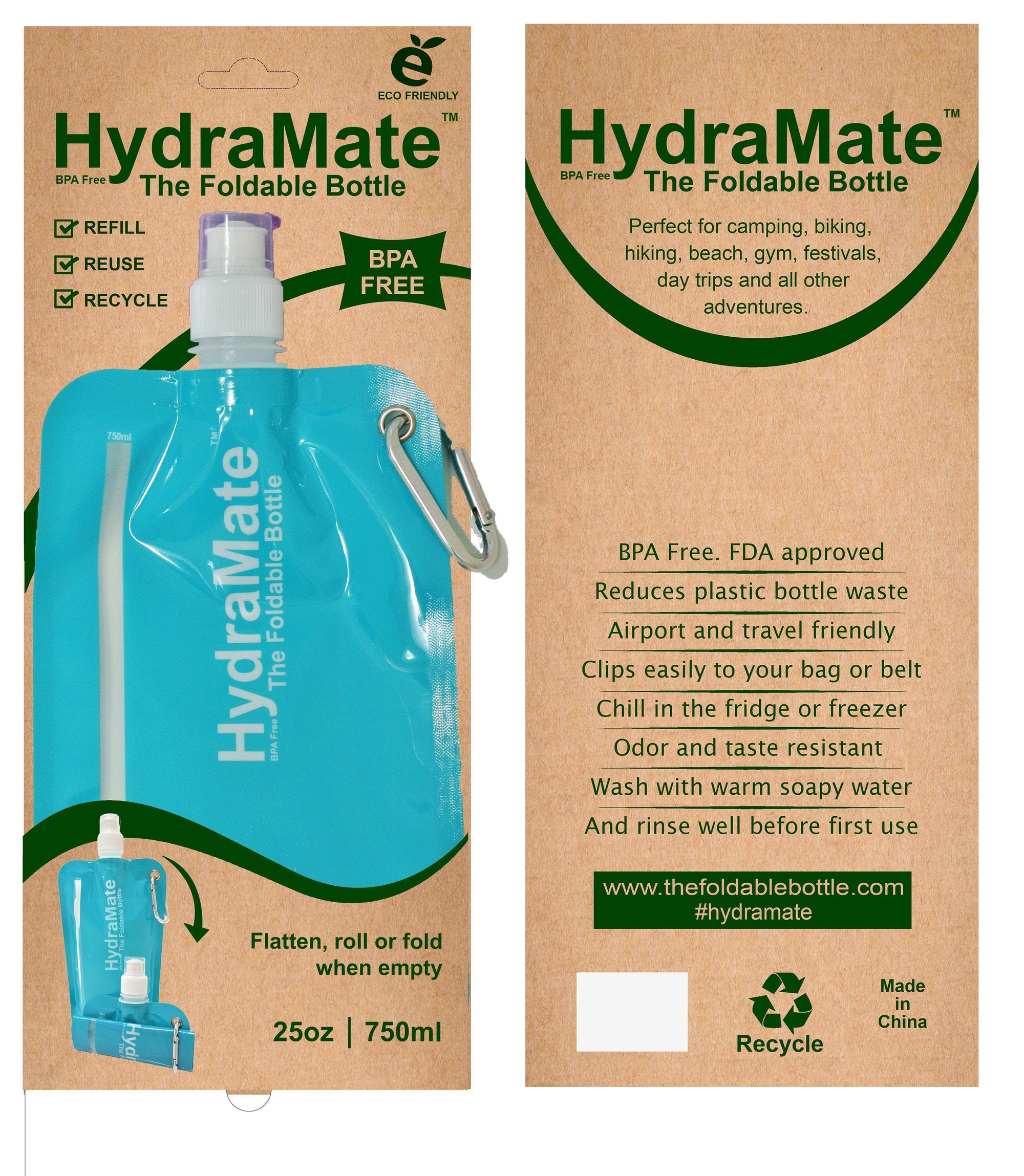 HydraMate Foldable Bottle For Summer Picnics