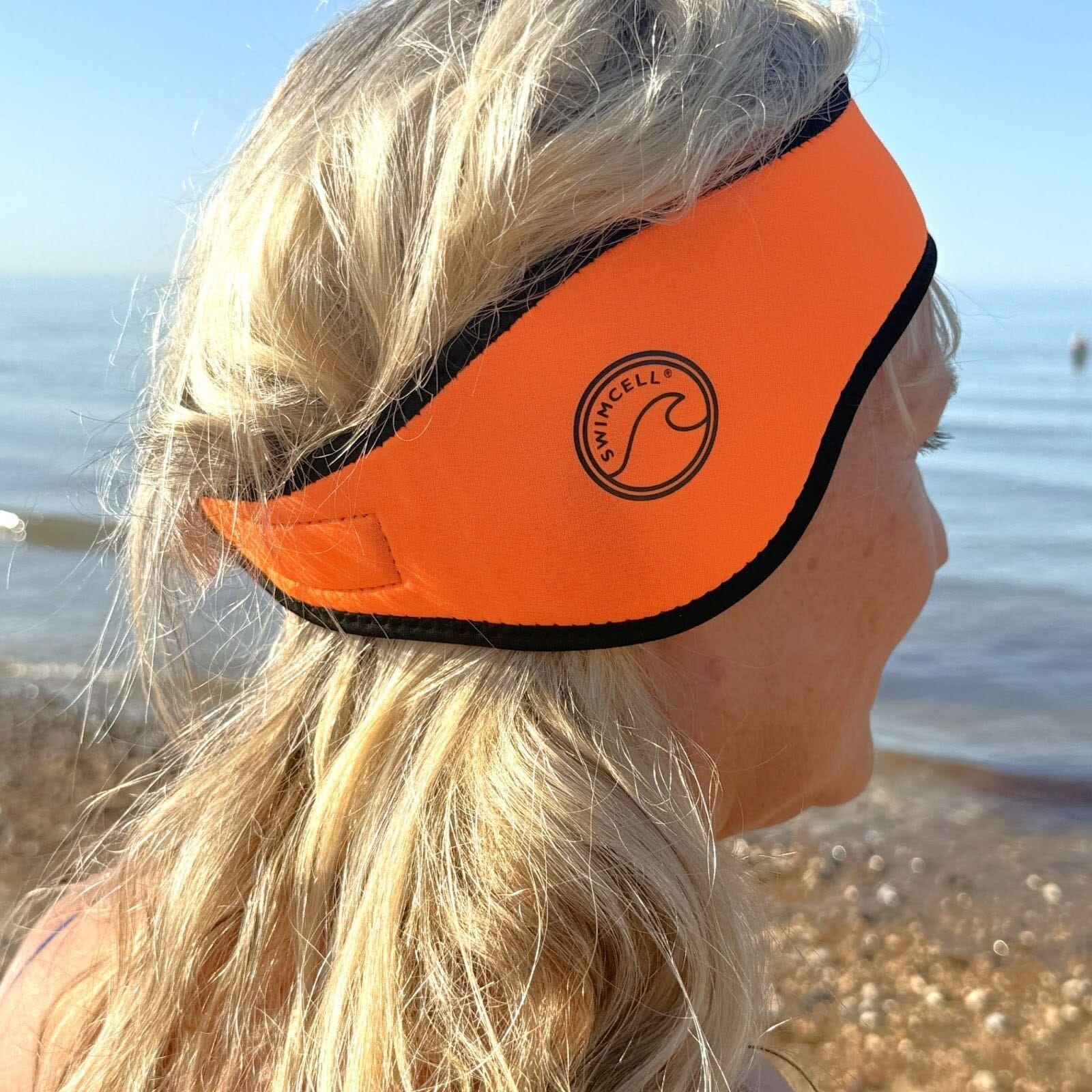 Orange Neoprene Swimming Headband