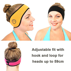 Ear warmer headband for swimming running and cycling