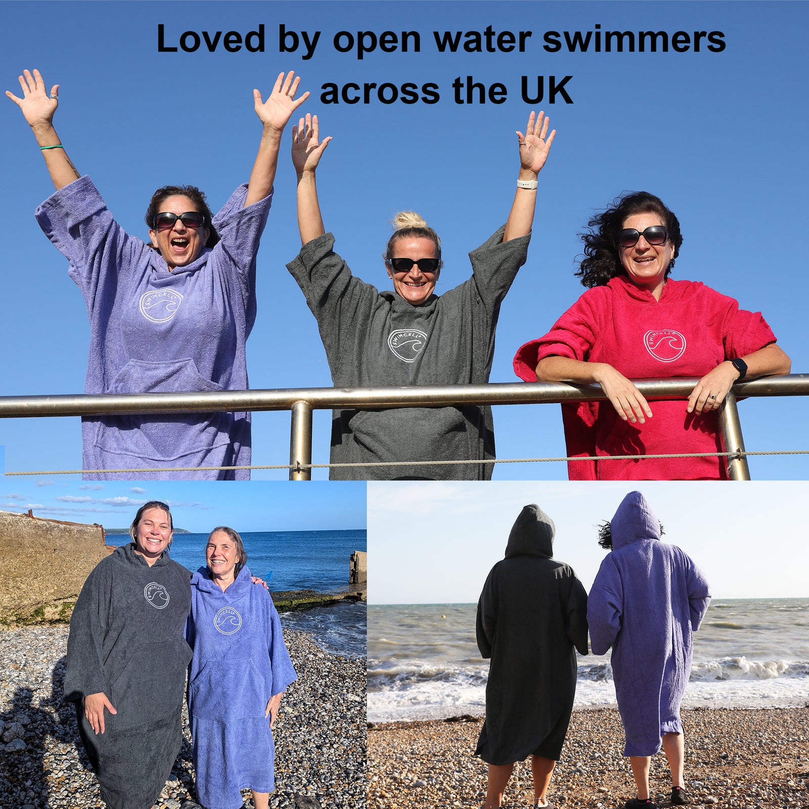 SwimCell Cotton Towelling Changing Robe Adult and Kids