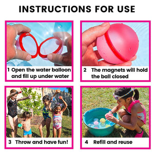Reusable Water Balloons - Magnetic Water Bombs