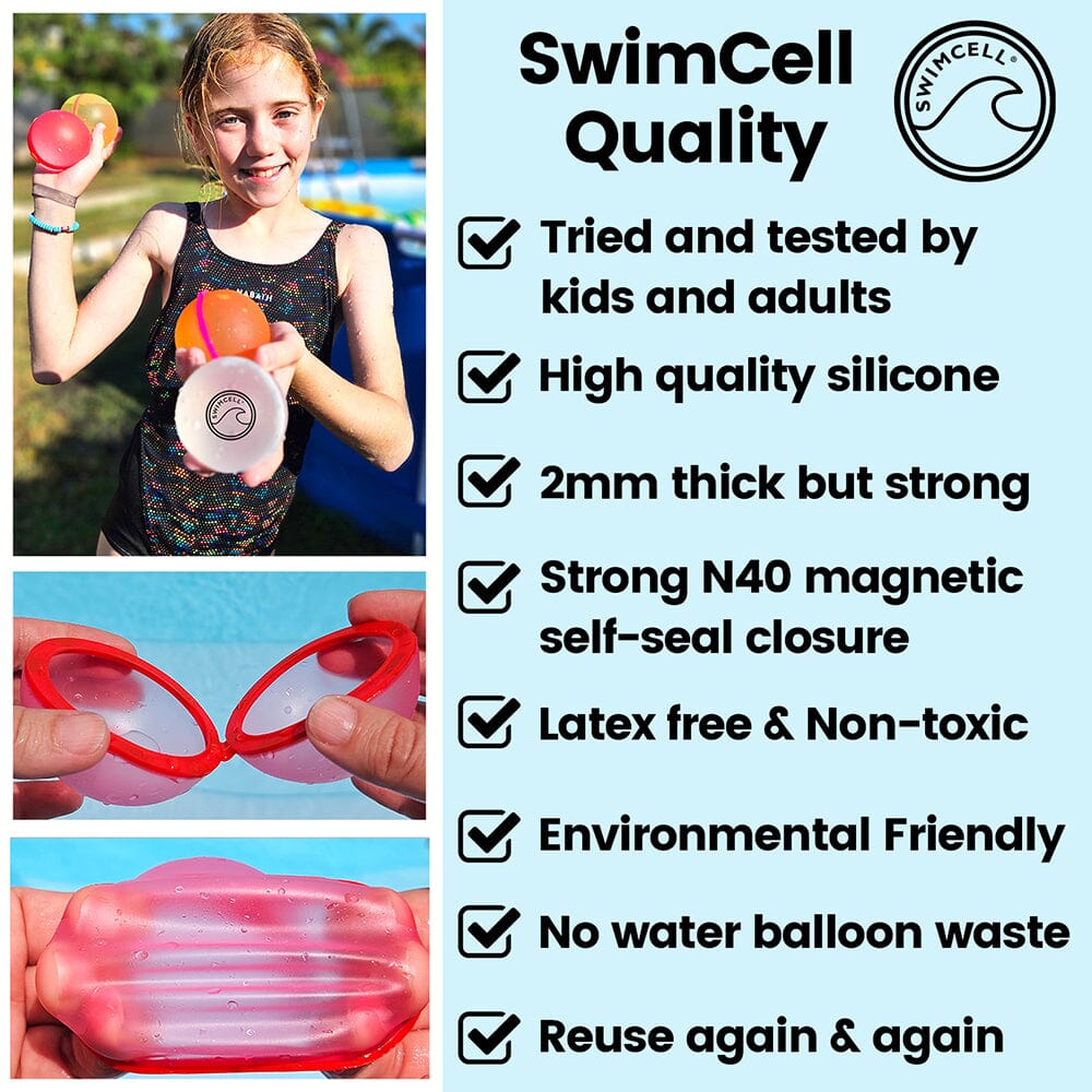 swimcell magnetic water balloons quality