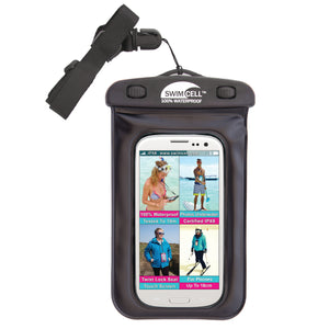 SwimCell Waterproof Phone Case Black Standard
