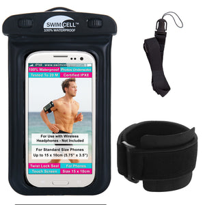 SwimCell Waterproof Phone Armband Case
