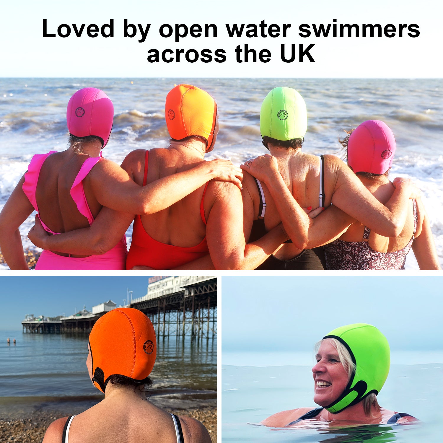 SwimCell 4mm Neoprene Orange Hat