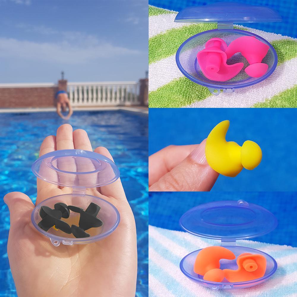 SwimCell Ear Plugs For Swimming Pack of 4