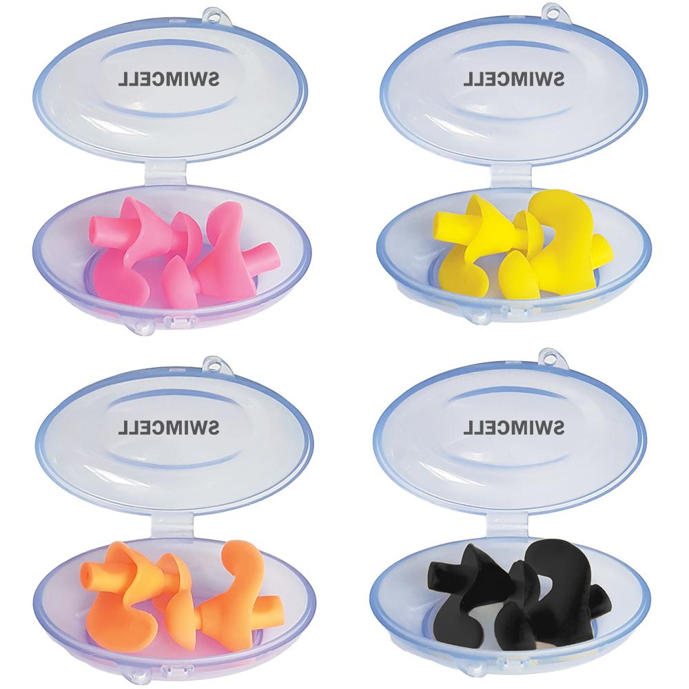 SwimCell Ear Plugs For Swimming Pack of 4