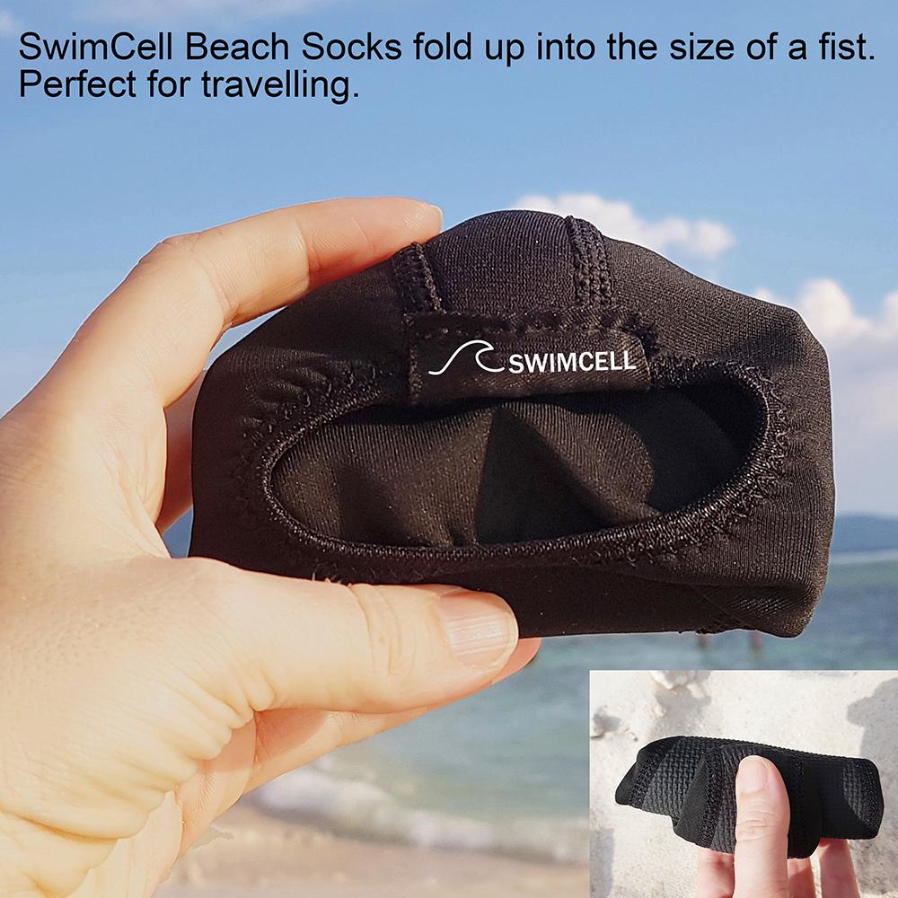 SwimCell Beach Socks Rolled Up Small