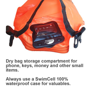 Dry bag swim float tow bouy