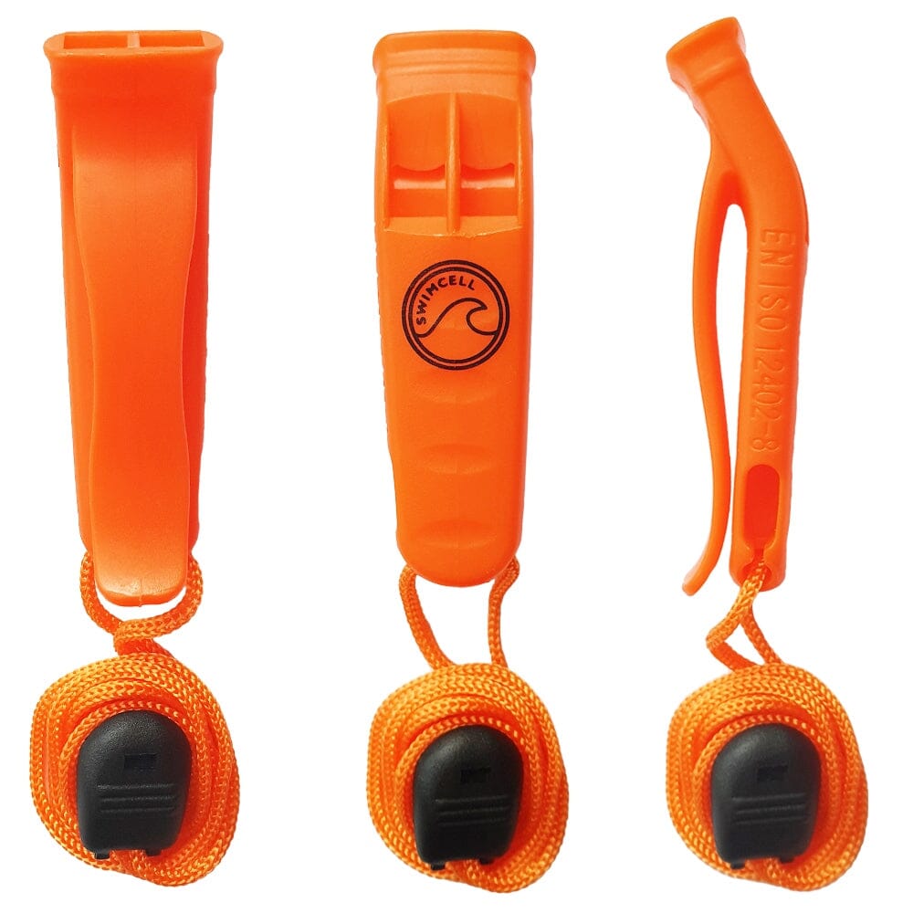 SwimCell Emergency Whistles With Lanyard Pack of 3