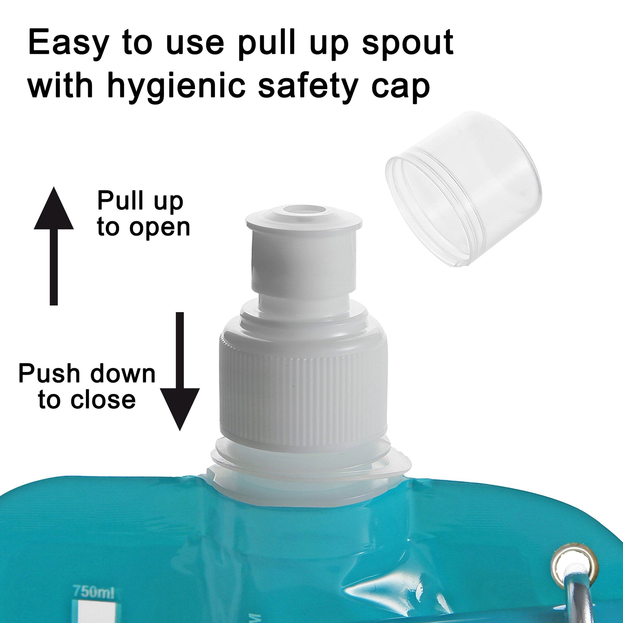 HydraMate Foldable Bottle. Collapsible 750ml
