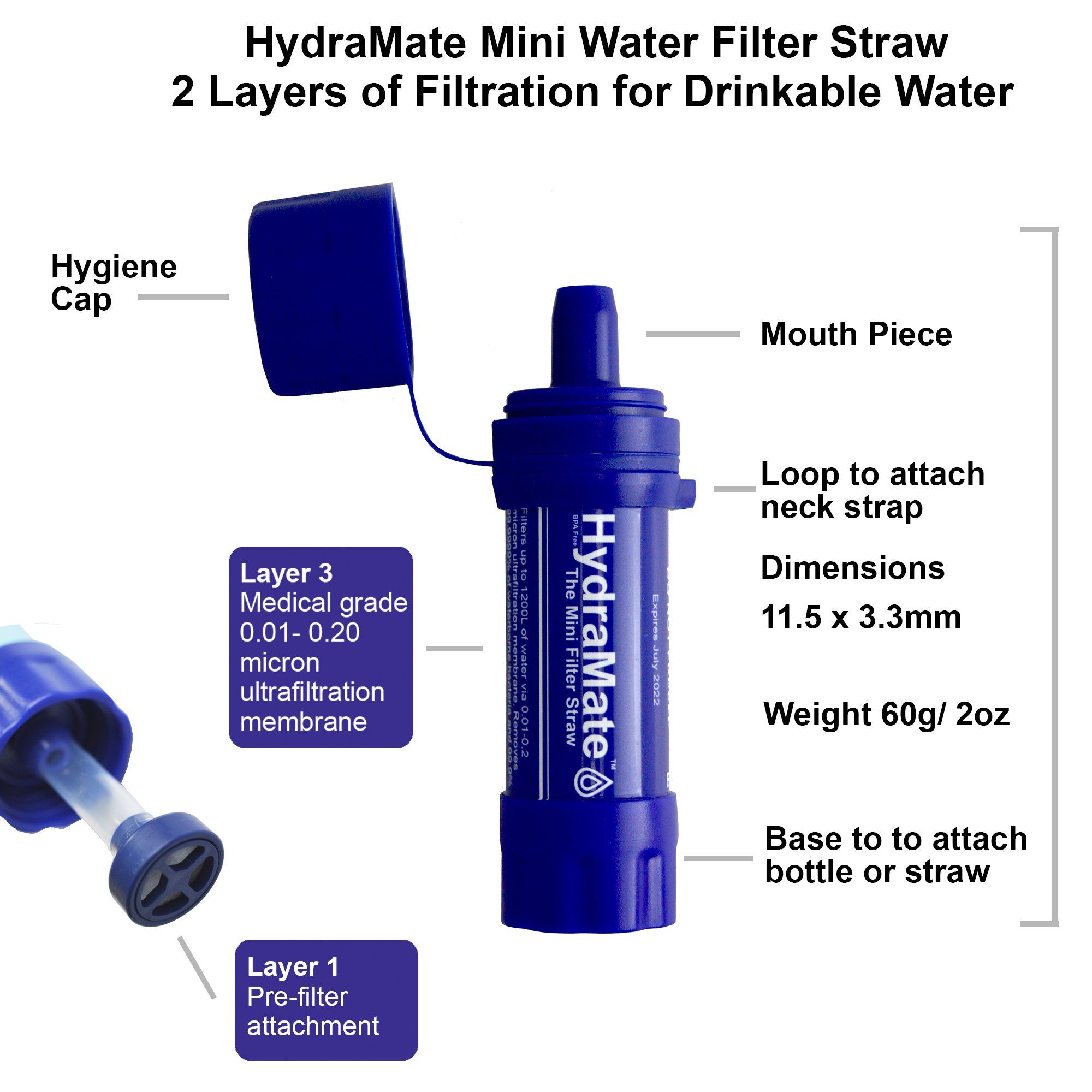 HydraMate Mini Water Straw