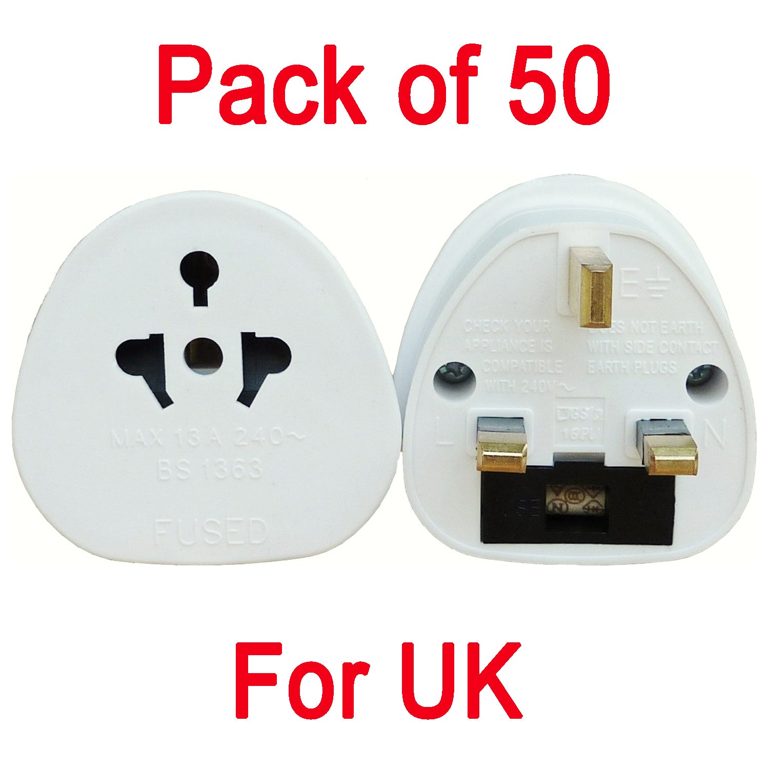 Whole sale UK travel adaptors for hotels