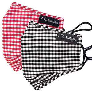 black and red gingham face masks gingham trend