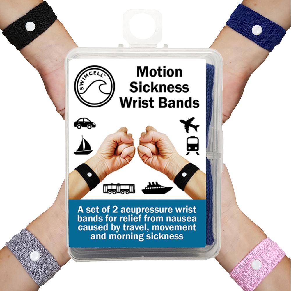 Designer Anti-Nausea Bracelets-Adjustable Motion Sickness Relief,  Calming-Pair - Acupressure Bracelets