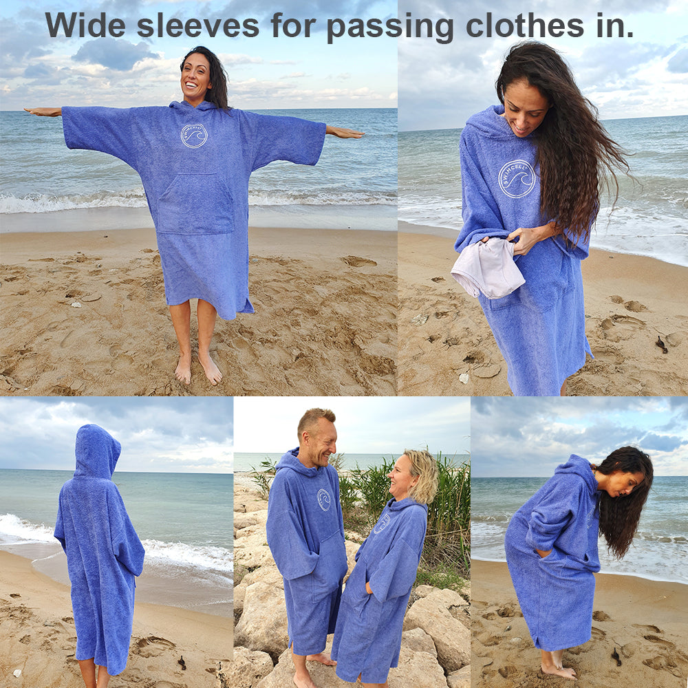 Palm Changing Robe Towelling Changing Robe 100% Cotton