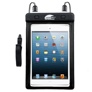 SwimCell Small Black Tablet waterproof case with ipad mini