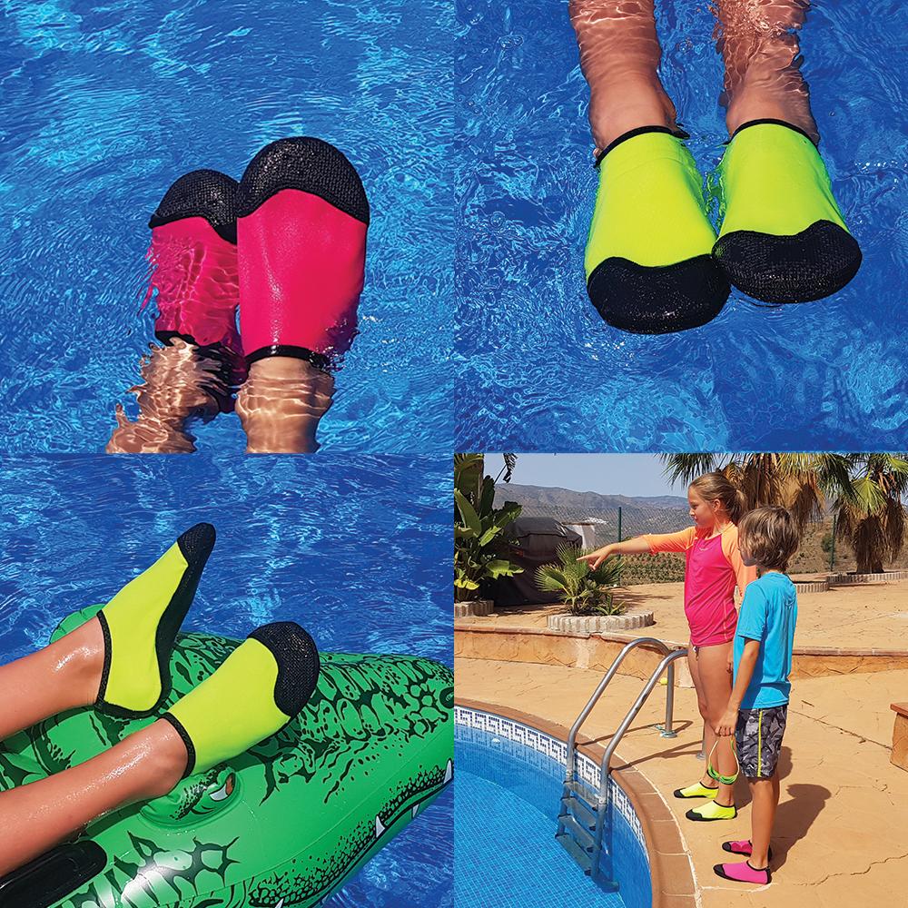  Calcetines de natación para niños pequeños, calcetines de  dibujos animados secos al agua para nadar con animales (multicolor, 9-9.5  años) : Ropa, Zapatos y Joyería